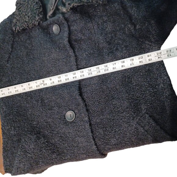 Faux Curly Lamb Jacket size XL - Lined - Vintage 4623 - Picture 6 of 9